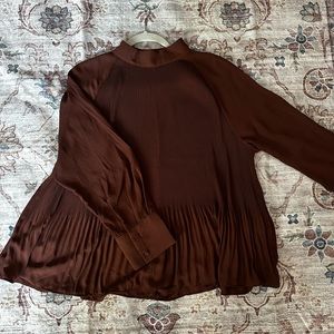 Chiffon Mockneck Top